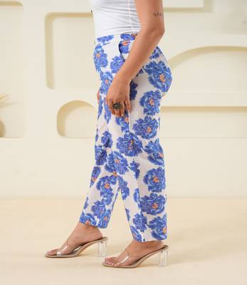Off white printed cotton  pant 2