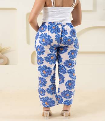 Off white printed cotton  pant 4