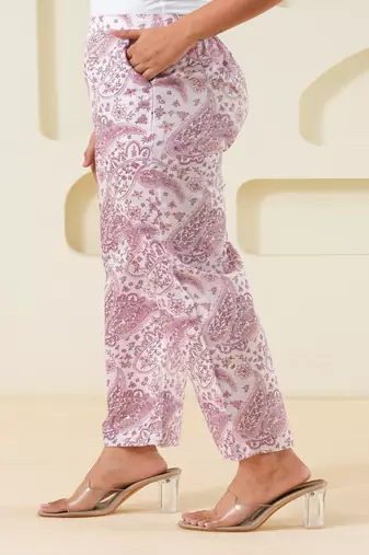 Paisley printed cotton  pant