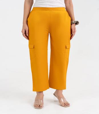 Chrome cotton  solid cargo pant 3