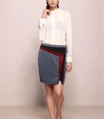 White georgette shirt