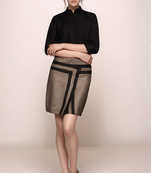 Black formal women shirt