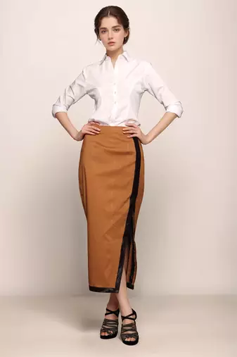 White princess cut women shirt
