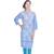 Chinese Collar Blue Sexy Cotton Kurti