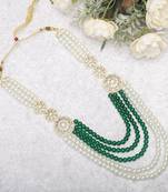 Pearl-beaded dulha moti mala haar necklace