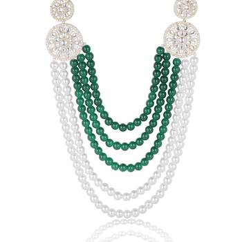 Pearl-beaded dulha moti mala haar necklace 2
