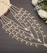 Men kundan-studded pearl groom dulha moti mala necklace