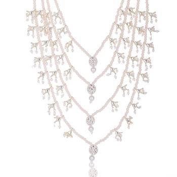 Men kundan-studded pearl groom dulha moti mala necklace 2