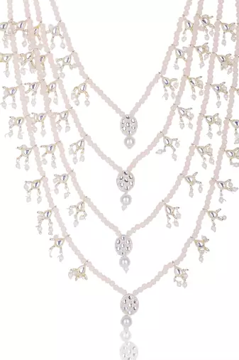 Men kundan-studded pearl groom dulha moti mala necklace