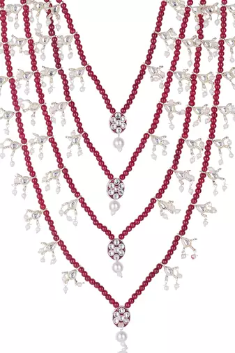 Men Kundan-Studded Pearl Groom Dulha Moti Mala Necklace