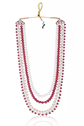 Layered moti necklace