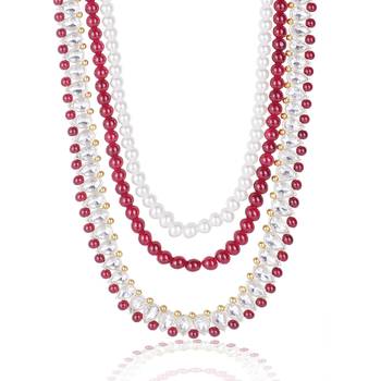 Layered moti necklace 3