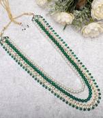 Layered moti necklace