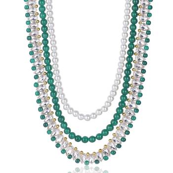 Layered moti necklace 2