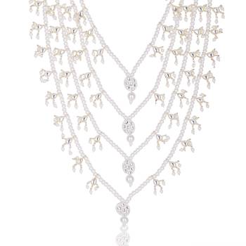 Men kundan-studded pearl groom dulha moti mala necklace 2
