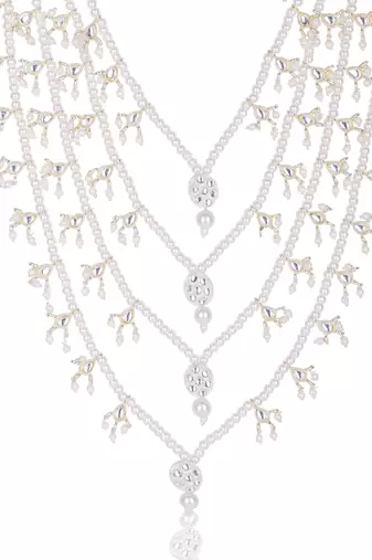Men kundan-studded pearl groom dulha moti mala necklace