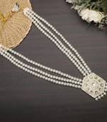 Pearl-beaded dulha moti mala haar necklace