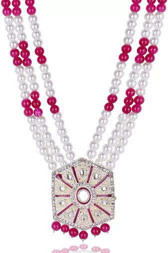 Beaded layered dulha moti mala