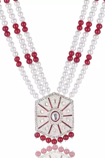 Beaded layered dulha moti mala