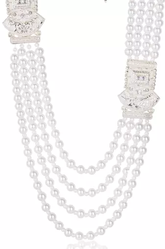Layered moti necklace