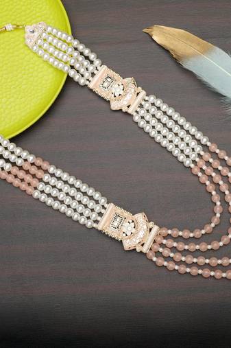 Beaded layered dulha moti mala