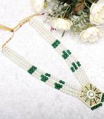 Pearl-beaded dulha moti mala haar necklace