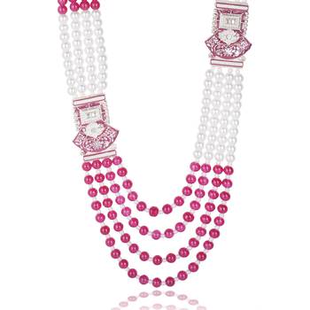 Pearl-beaded dulha moti mala haar necklace 3