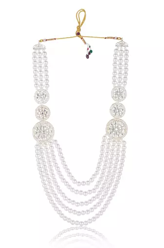 Layered moti necklace