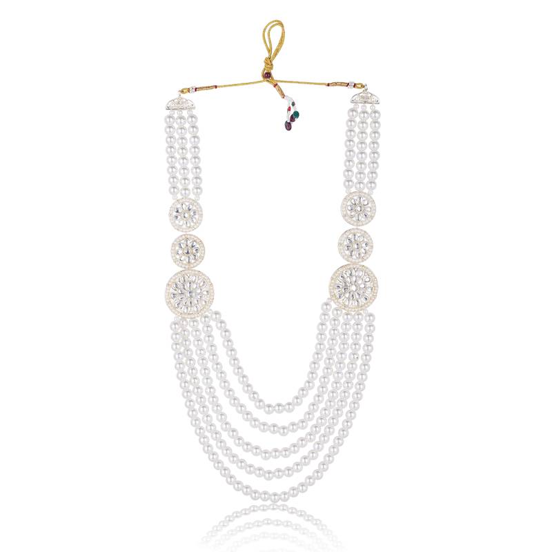 Layered moti necklace