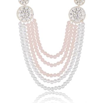 Pearl-beaded dulha moti mala haar necklace 3