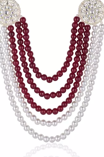 Beaded Layered Dulha Moti Mala