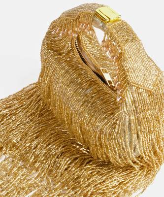 Bailey gold georgette handcrafted hand bag 2