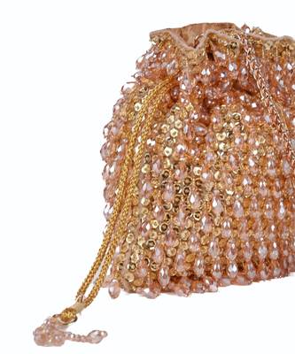 Haya gold embellished crystal potli 2