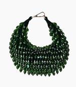 Ophelia green suede embellished hobo bag
