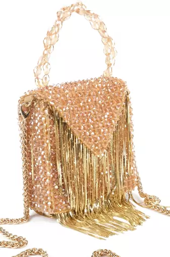 Natali golden embellished mini bag
