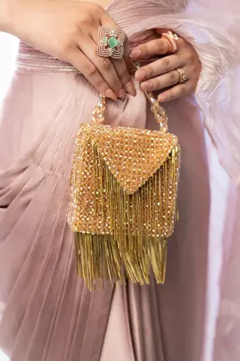 Natali golden embellished mini bag