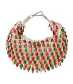 Noor multi-colour suede embellished bag