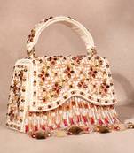 Elara multi color suede embellished box bag