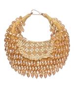 Alara gold suede embellished hobo bag