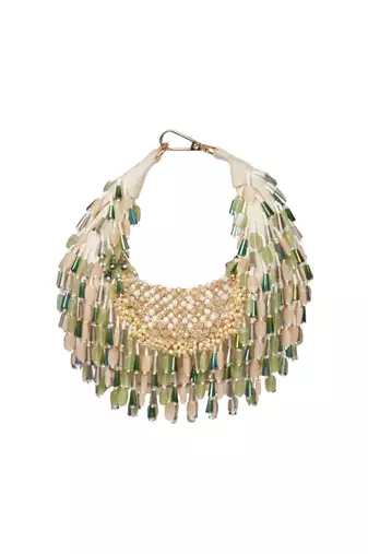 Alara green pastel suede embellished hobo bag