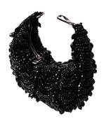 Liona navy blue suede embellished hobo bag