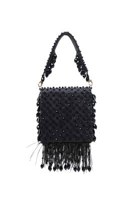 Luna black suede embellished mini bag 2