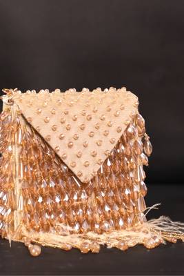 Luna gold suede embellished mini bag 1