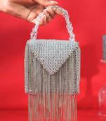 Natali silver embellished mini bag