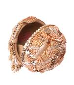 Velora gold georgette embellished round bag