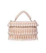 Zarah ivory pearl embellished vanity bag