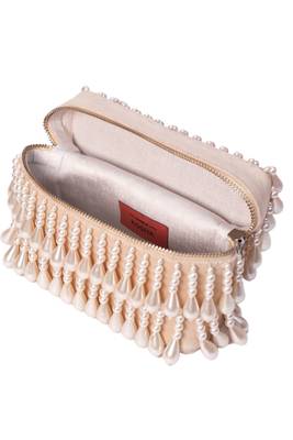 Zarah ivory pearl embellished vanity bag 4