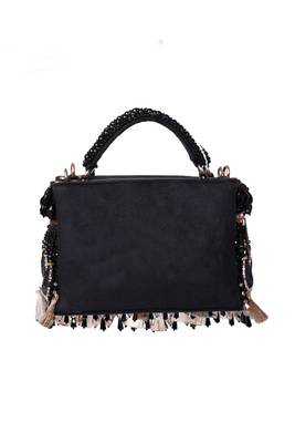 Mirage black mirrorwork embellished vanity bag 2
