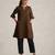 brown cotton blend short kurta