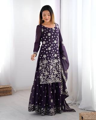 Designer sharara suit for women 2